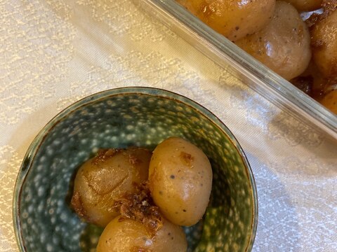 砂糖、油なし こんにゃくのおかか煮